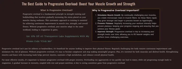 Progressive Overload